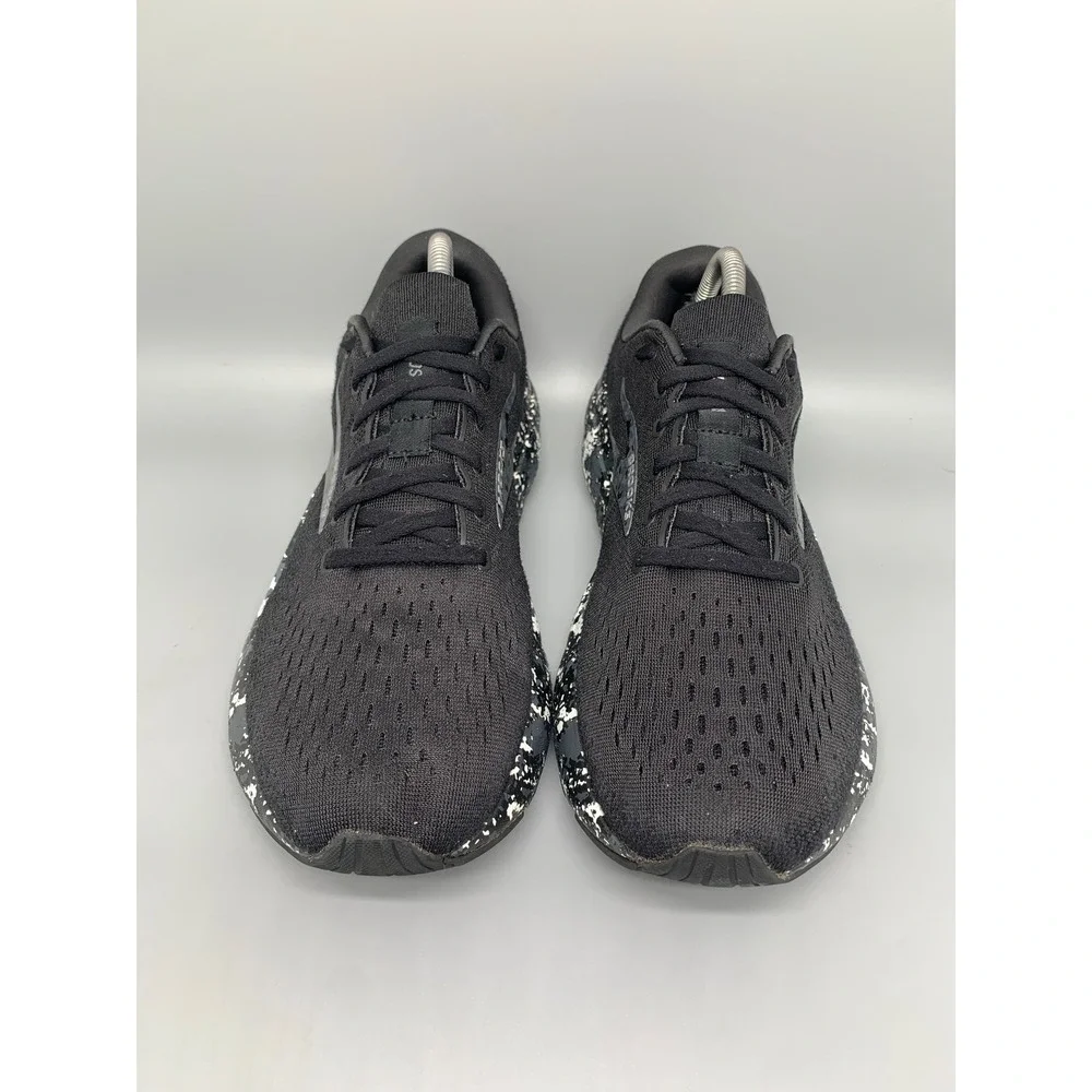 Brooks Ghost 14 Black Speckled Running Shoes 1104181D062 Men's Sz 9.5